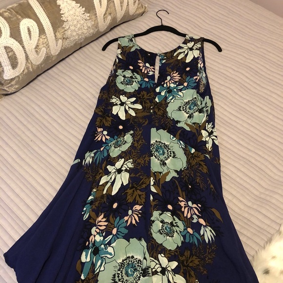 Free people blue floral dress - Picture 2 of 3